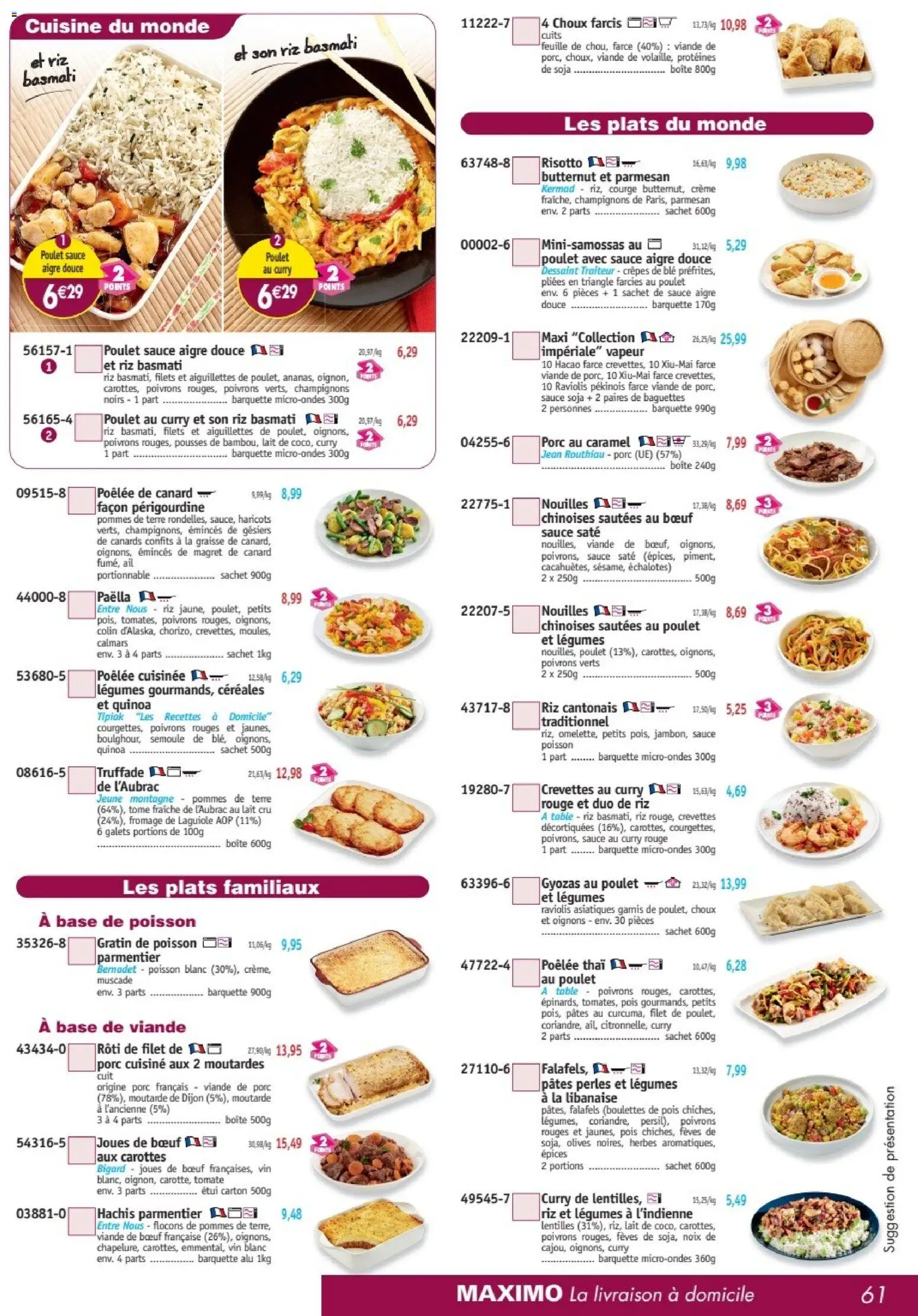 {H1} | Page: 61 | Produits: Olives, Étui, Porc, Oignons