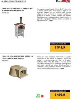 Anteprima del volantino Eurobrico Forni Pizza catalogo valido a partire dal 23.07.2025 | Pagina: 2 | Prodotti: Pizza, Forno, Il forno, Forno per pizza