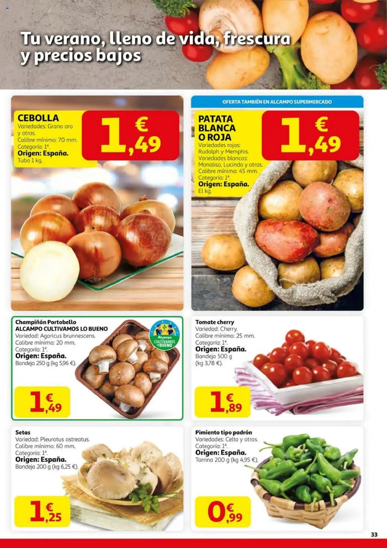 Alcampo - HG Madrid Unificado  │ válido desde el 14.08.2025 | Página: 33 | Productos: Κάδος απορρυμάτων, Παγωμένο τσάι, Bandeja
