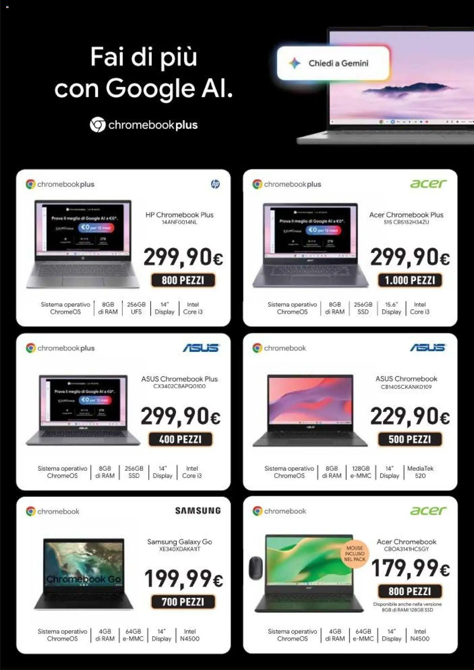 Volantino Unieuro del 26.11.2025 | Pagina: 19 | Prodotti: Samsung Galaxy, Mouse, Samsung