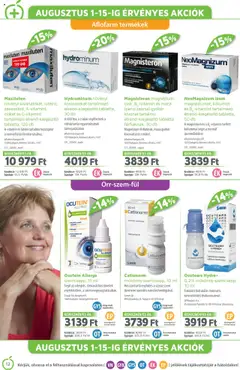 Alma Gyógyszertárak akciós ujság - amely érvényes a következő dátumtól: 01.08.2025 | Oldal: 12