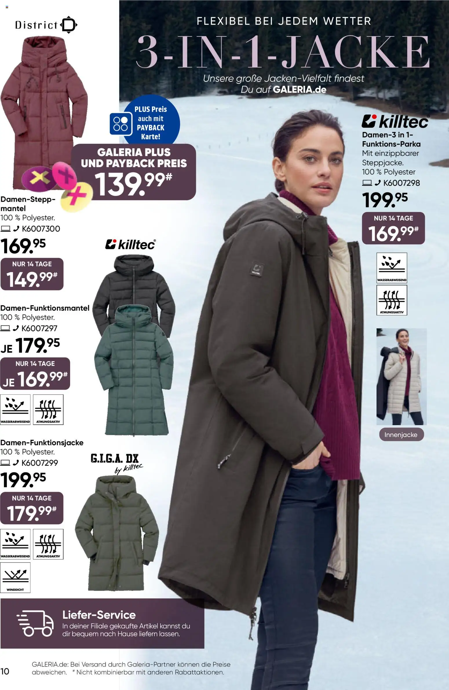 Galeria Karstadt Kaufhof Prospekt 	 – gültig ab 13.11.2025 | Seite: 10 | Produkte: Mantel