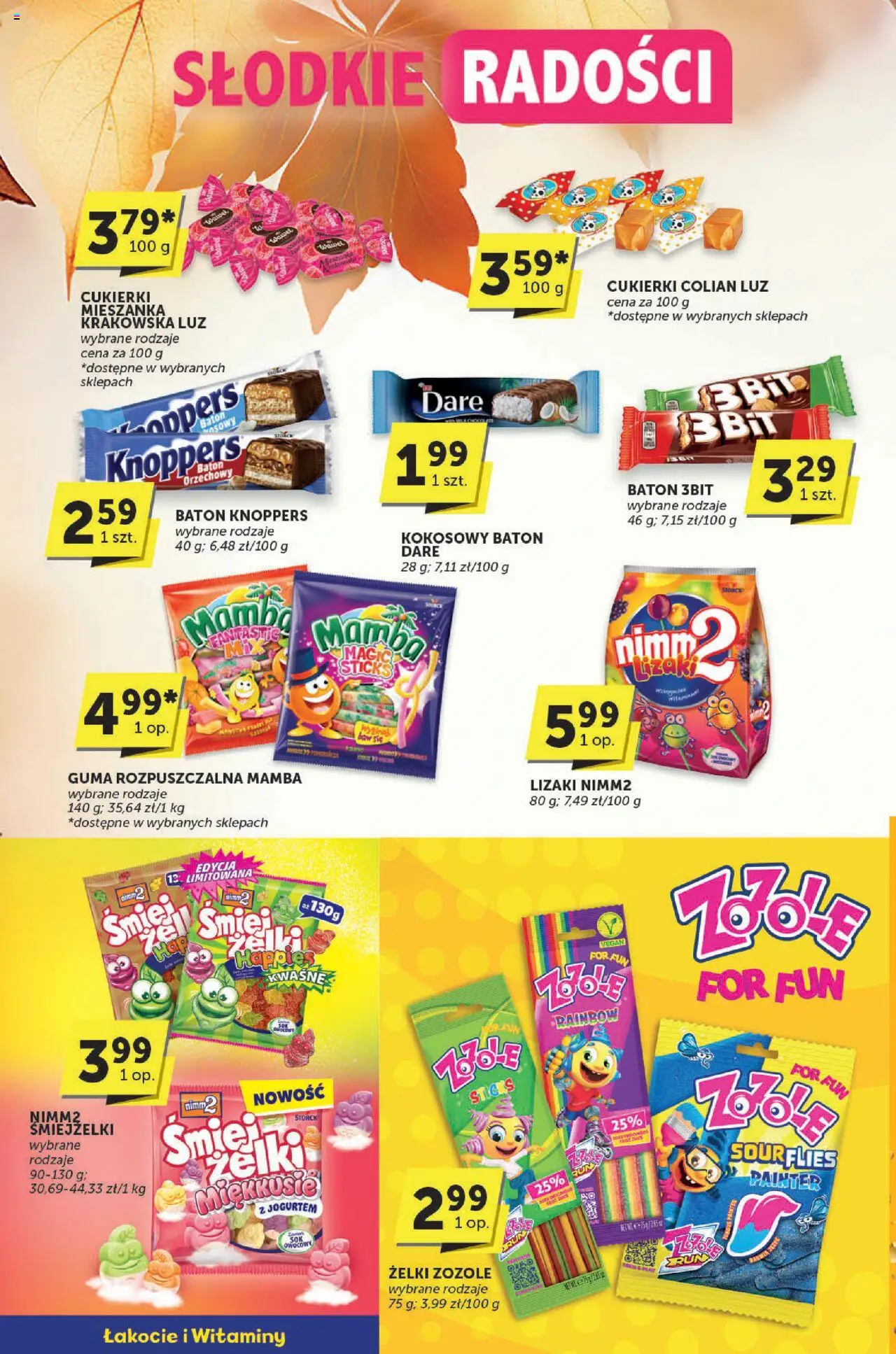 Euro Sklep Gazetka - Katalog od 16.10.2025 | Strona: 20 | Produkty: Knoppers, Baton, Cukierki, Lizaki nimm2