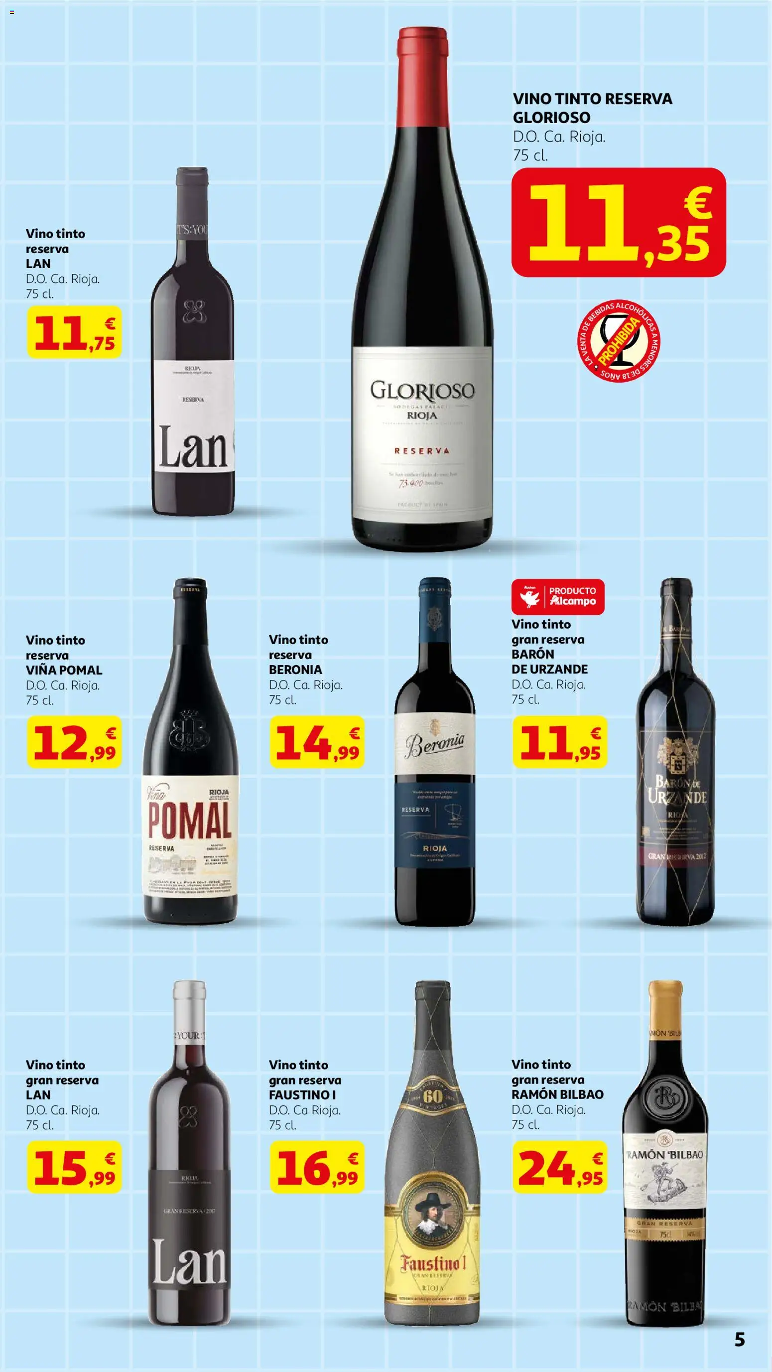 Alcampo - Dia del Padre │ válido desde el 04.03.2026 | Página: 5 | Productos: Vino