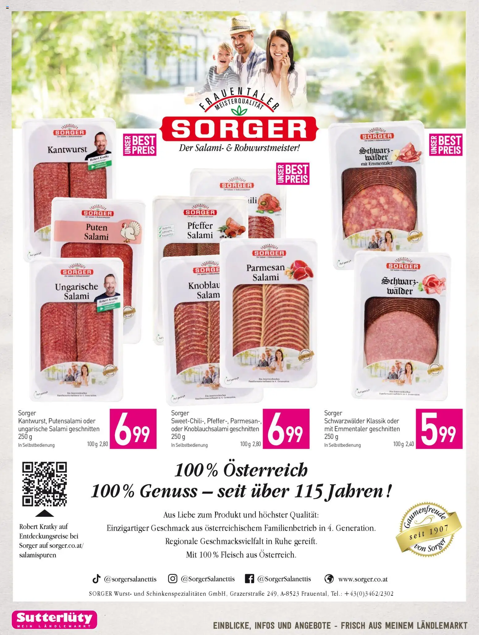 Sutterlüty Flugblatt gültig ab 22.10.2025 | Seite: 6 | Produkte: Pfeffer, Wurst, Salami