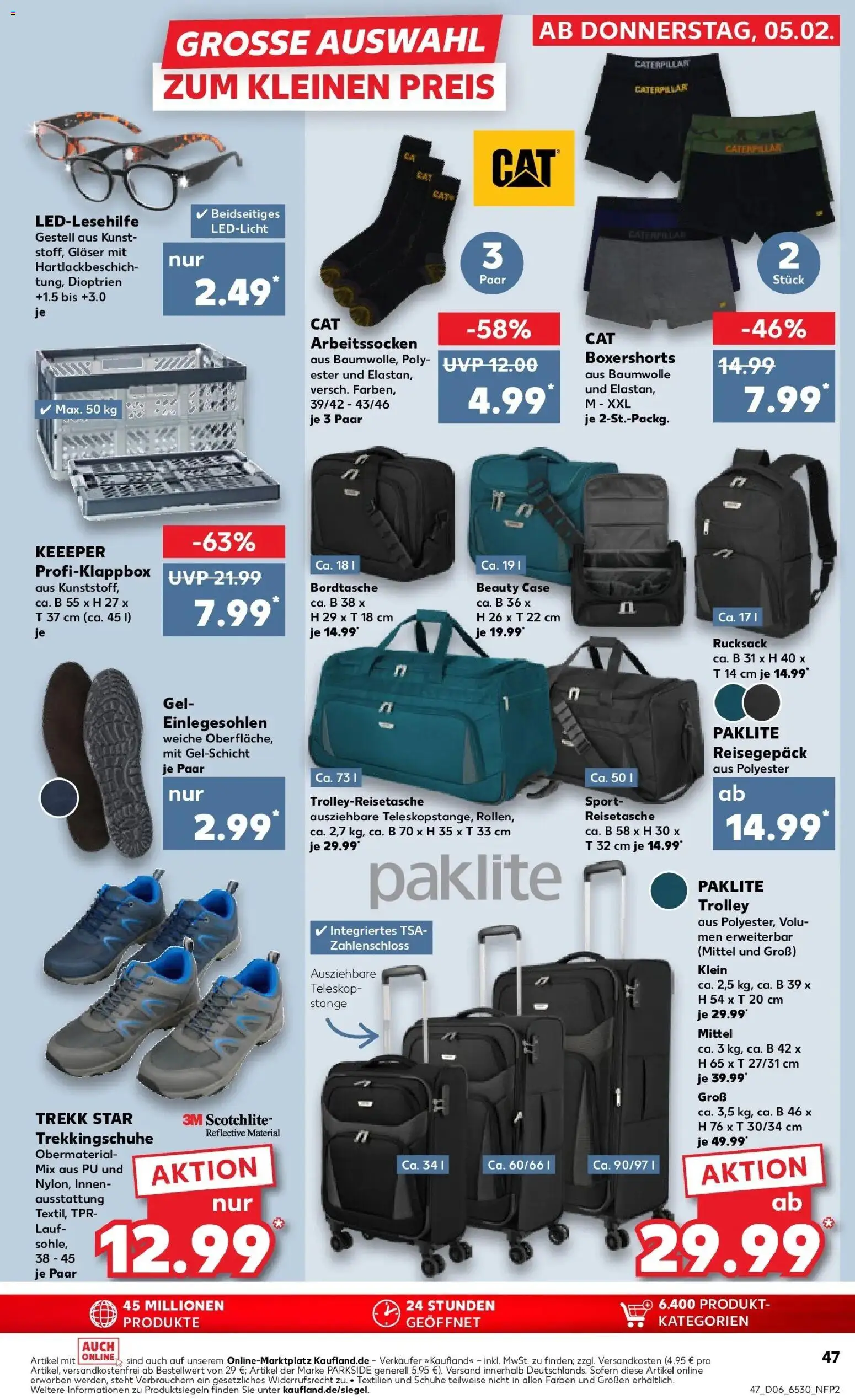 Kaufland prospekt Wittstock Dosse	 – gültig ab 05.02.2026 | Seite: 47 | Produkte: Box, Boxer, Rucksack, Reisetasche