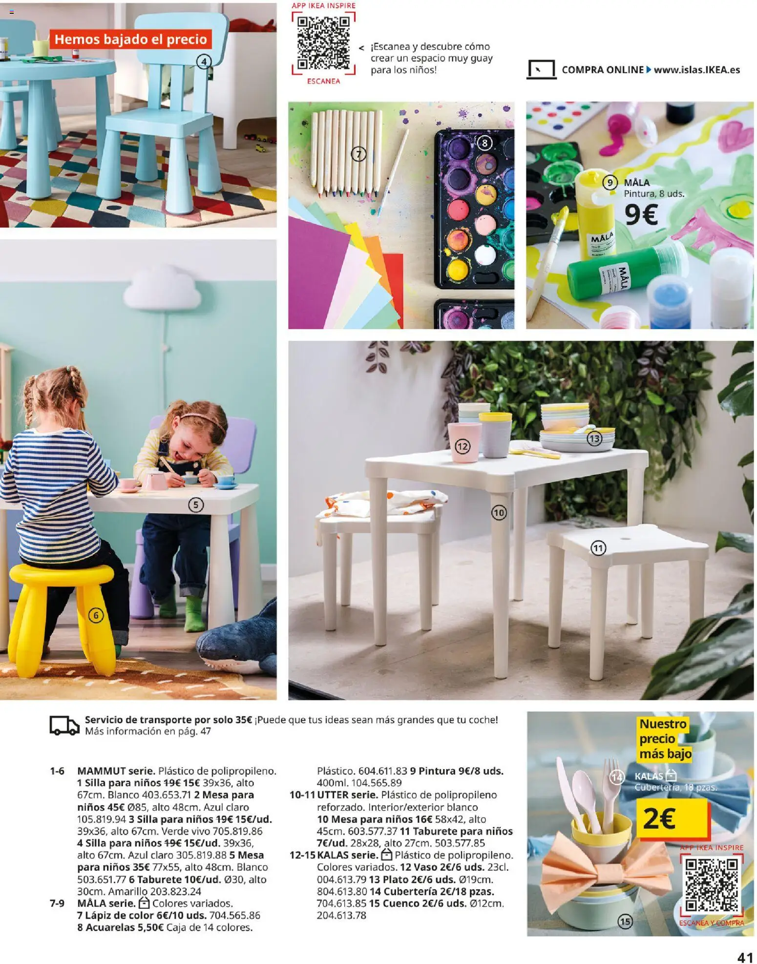 Catálogo IKEA Muebles de exterior │ válido desde el 17.12.2025 | Página: 41 | Productos: Taburete, Cubertería, Silla, Caja