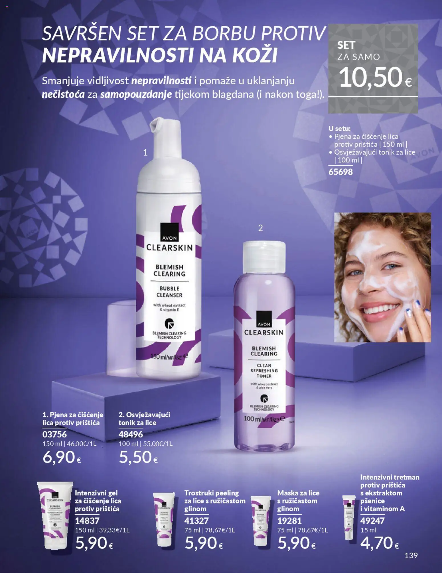 Avon katalog | vrijedi od 31.10.2025 | Stranica: 139 | Proizvodi: Tonik za lice, Maska za lice, Maska, Toner