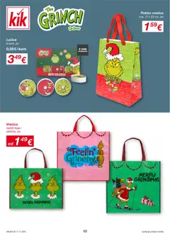 Black Friday Kik - Pregled kataloga iz trgovine Kik, vrijedi od 17.11.2025 | Stranica: 10 | Proizvodi: Poklon vrećica