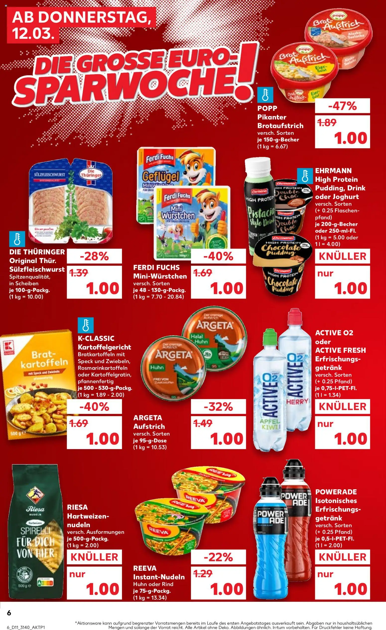 Kaufland Prospekt Leipzig	 – gültig ab 12.03.2026 | Seite: 6 | Produkte: Joghurt, Kartoffeln, Pasta, Brot