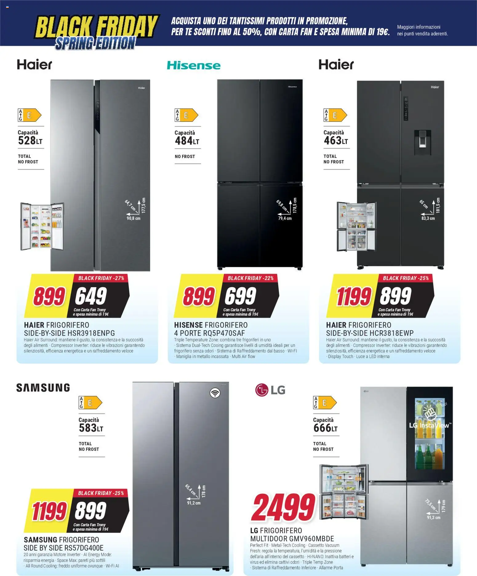 Volantino Trony del 19.03.2026 | Pagina: 31 | Prodotti: Tè, Frigorifero, Fan, Samsung