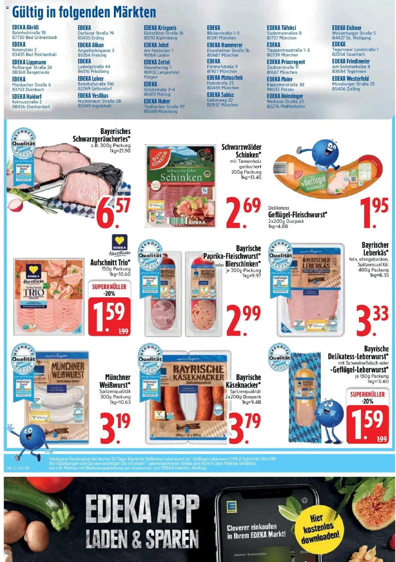 Edeka prospekt Bodenwöhr	 - gültig ab dem 25.05.2025 | Seite: 16 | Produkte: Bad, Schinken, Schweinefleisch