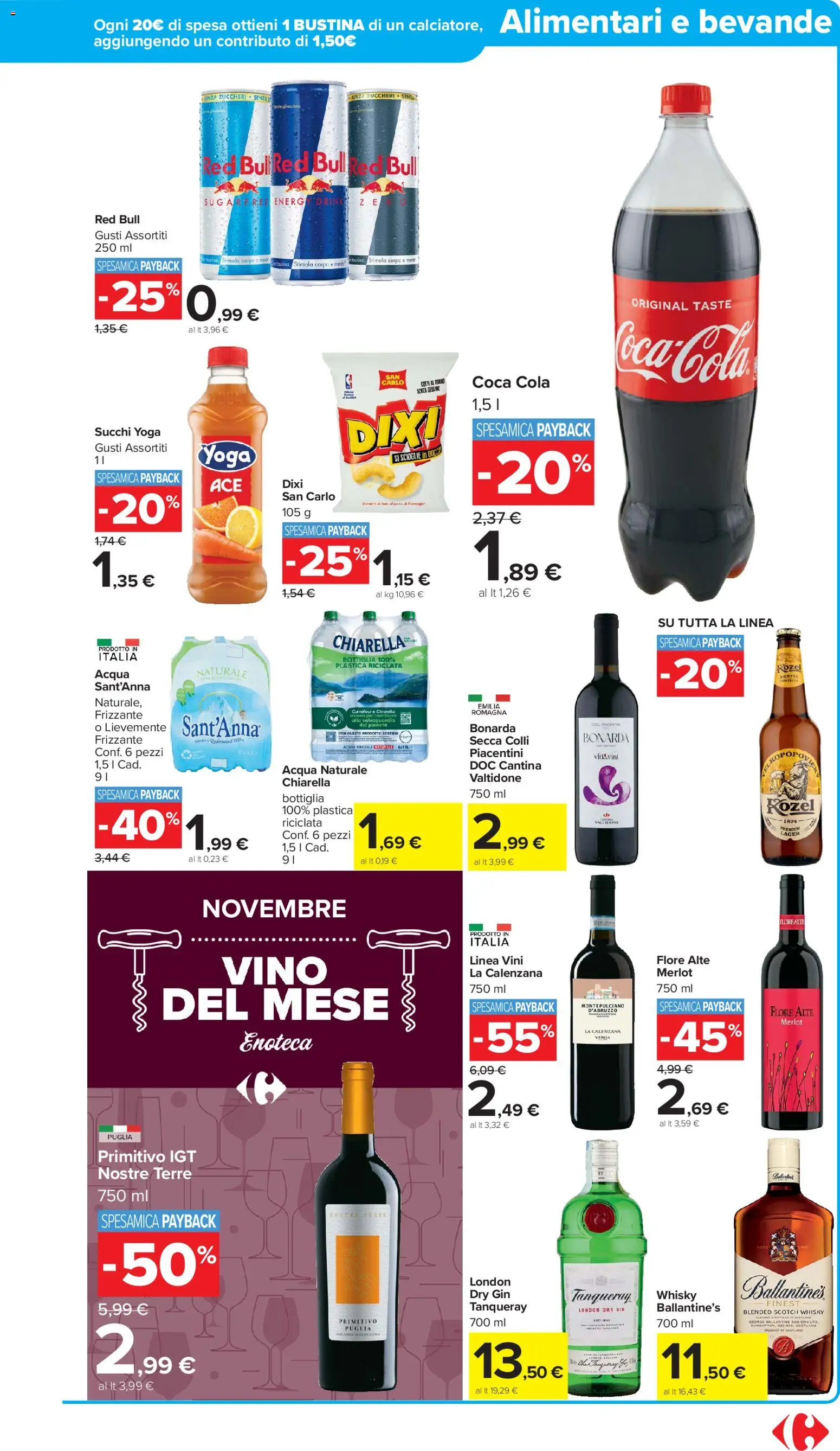 Volantino Carrefour del 17.11.2025 | Pagina: 17 | Prodotti: Gin, Whisky, Forno, Bottiglia