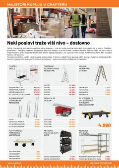 Crafter majstorski katalog - pregled Crafter kataloga - važi od 15.09.2025 | Strana: 30 | Proizvode: Polica, Merdevine, Kolica, Transportna kolica