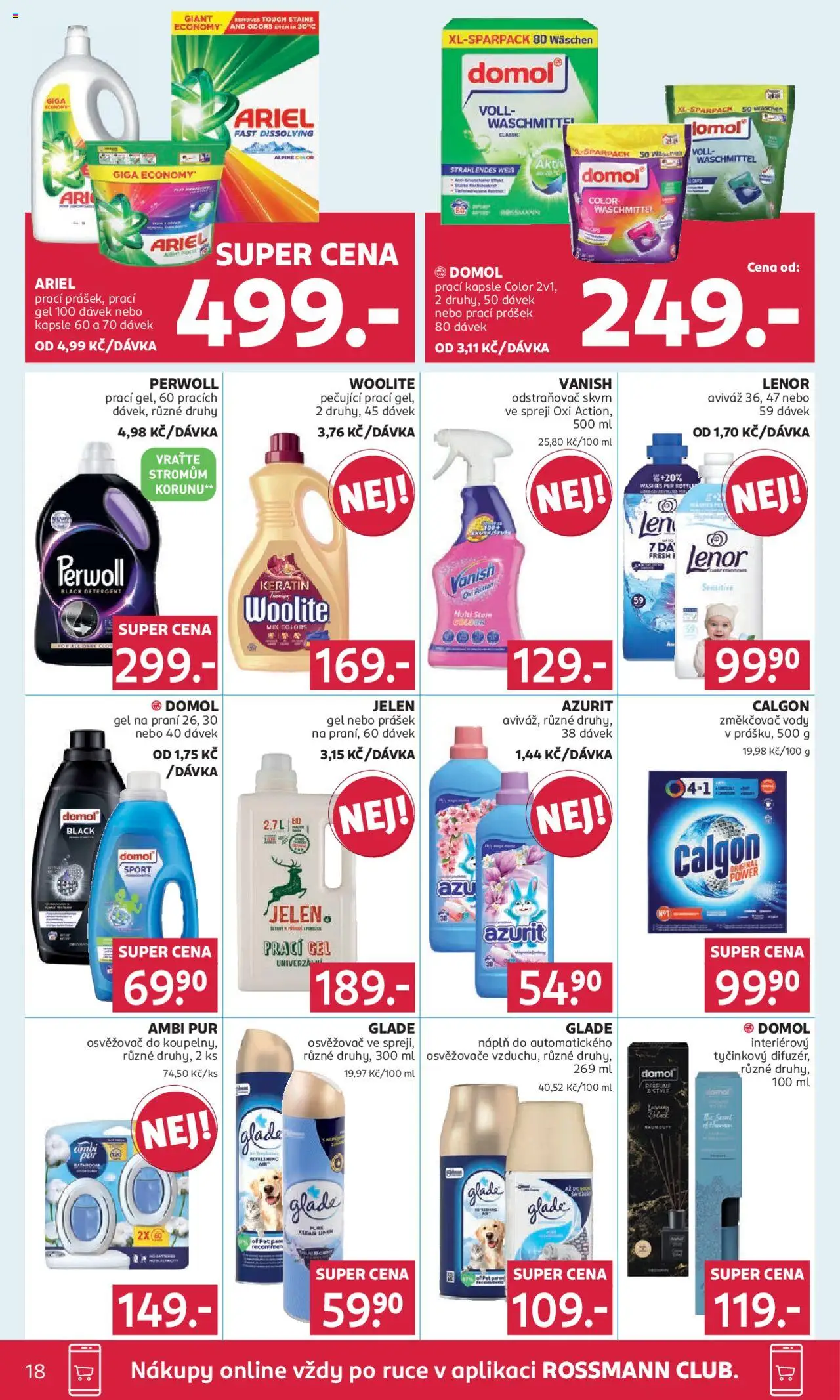 Rossmann leták od 18.06.2025 | Strana: 18 | Produkty: Aviváž, Změkčovač vody, Prací Prášek, Vanish