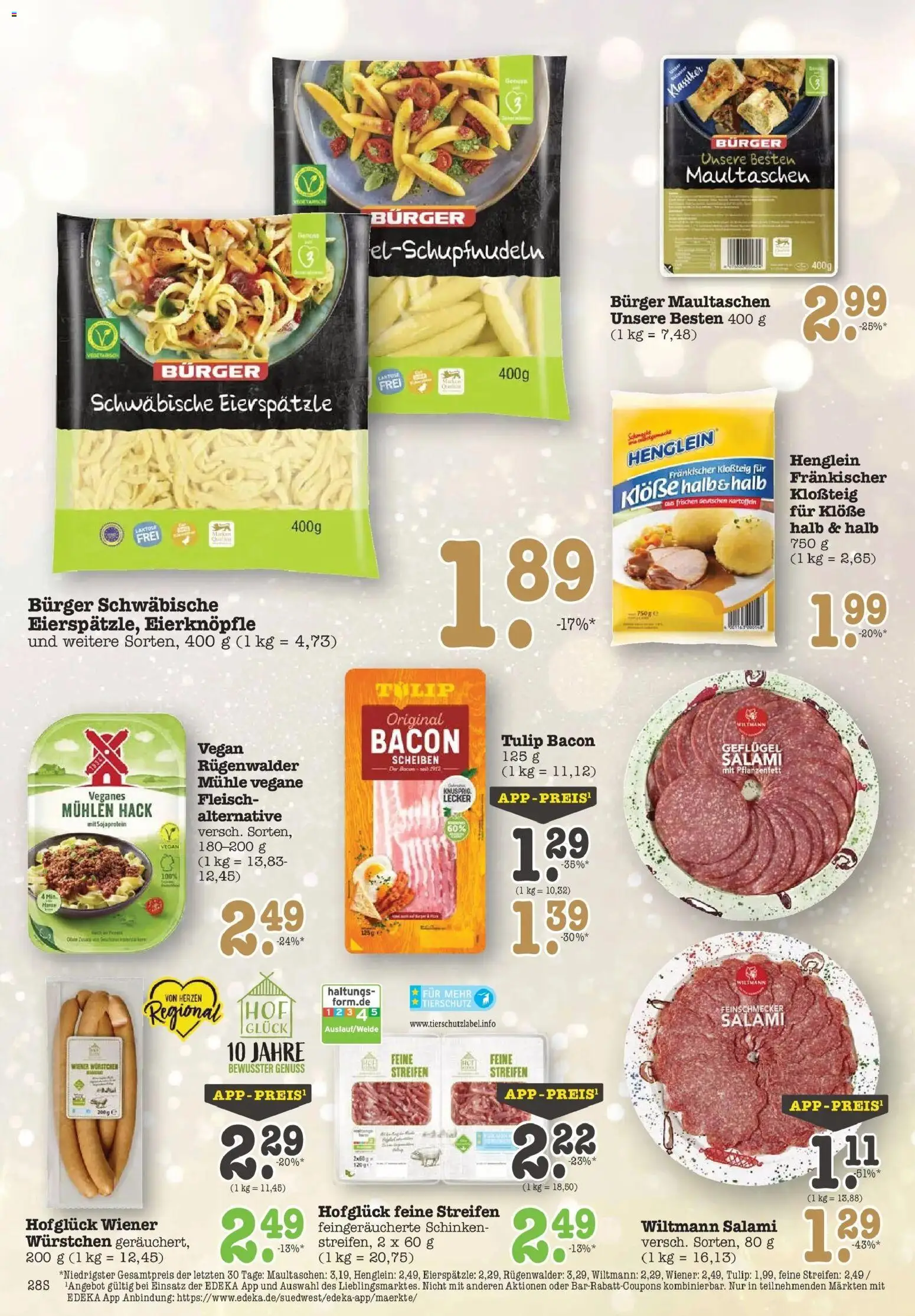 Edeka prospekt Offenbach	 – gültig ab 14.12.2025 | Seite: 28 | Produkte: Mühle, Wiener wurstchen, Pasta, Salami