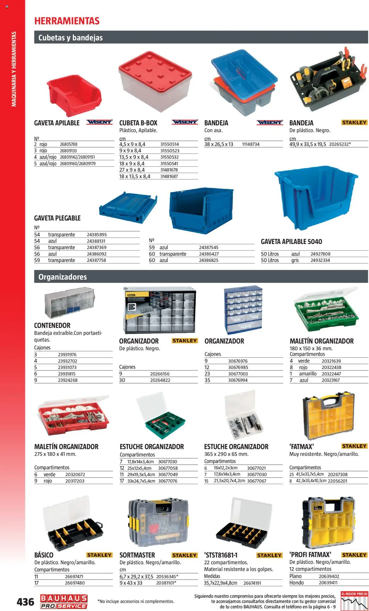 Bauhaus - ProService  │ válido desde el 24.02.2025 | Página: 436 | Productos: Organizador, Té, Teléfono, Bandeja