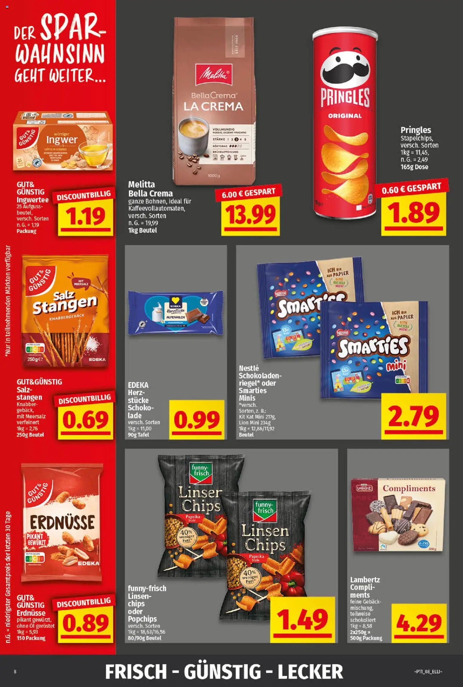 Elli Markt - Broschüre – gültig ab 09.03.2026 | Seite: 8 | Produkte: Paprika, Salz, Pringles, Chips