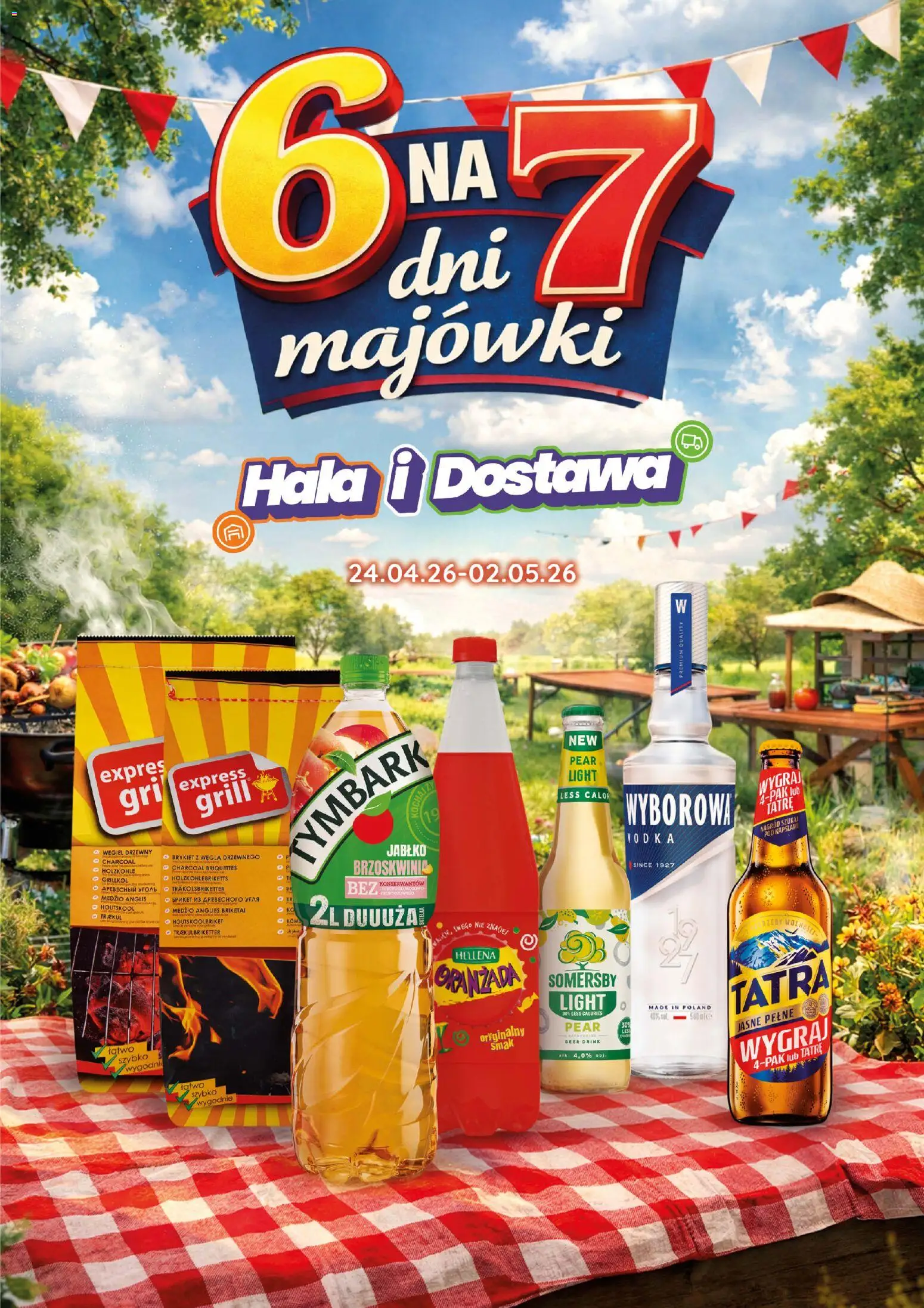 Eurocash gazetka - 6 na 7 dni majówki od 24.04.2026 | Strona: 1 | Produkty: Somersby