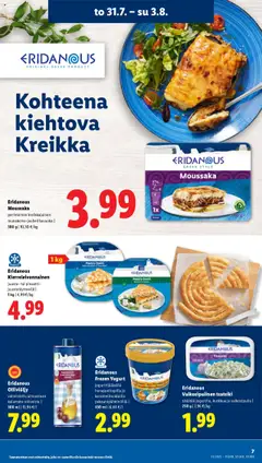  | Sivu: 10 | Tuotteet: Tzatziki, Oliiviöljy, Juusto, Pinaatti