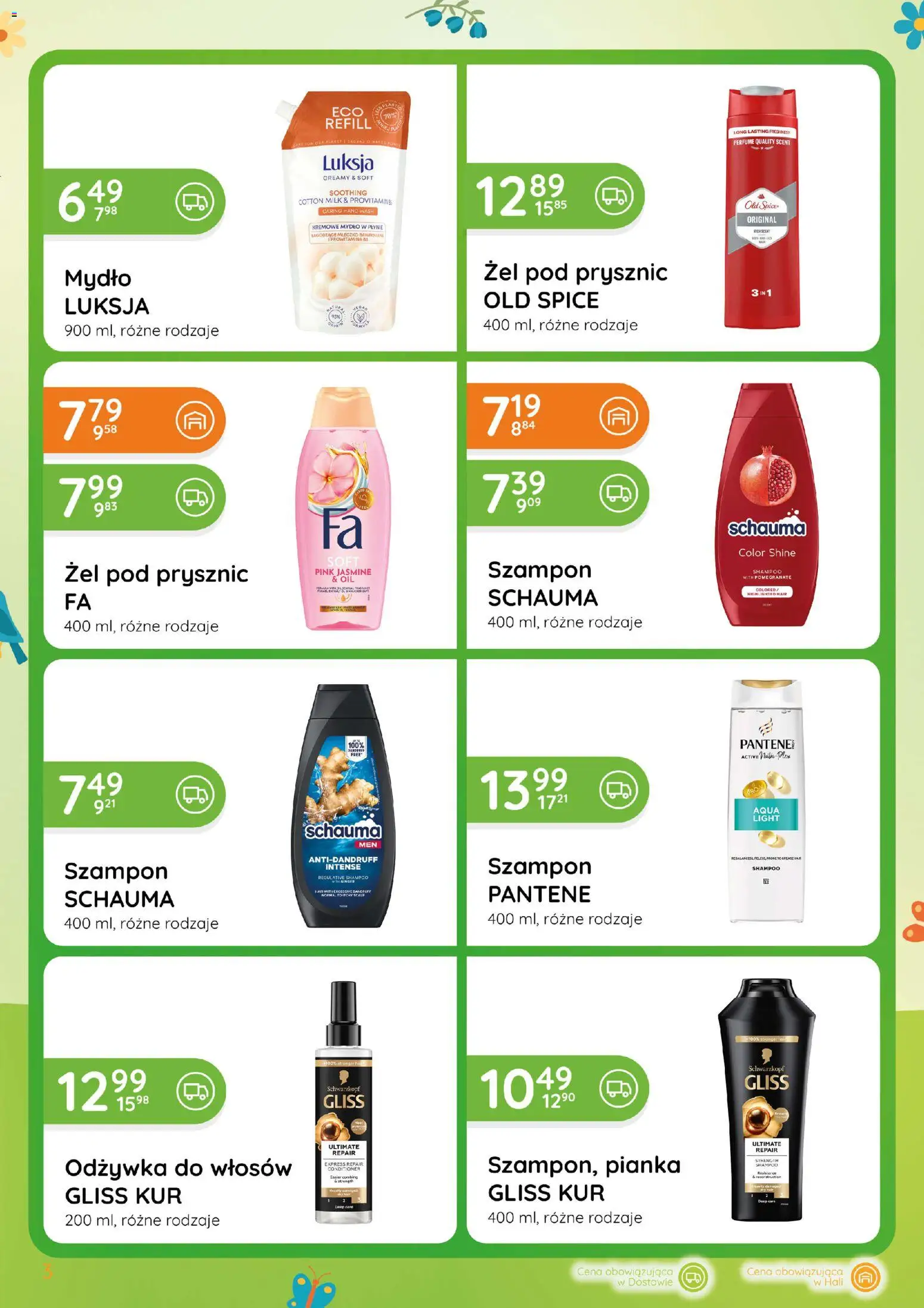 Eurocash gazetka - Katalog Chemiczny od 02.04.2026 | Strona: 3 | Produkty: Mydło w płynie, Szampon, Mydło, Żel pod prysznic