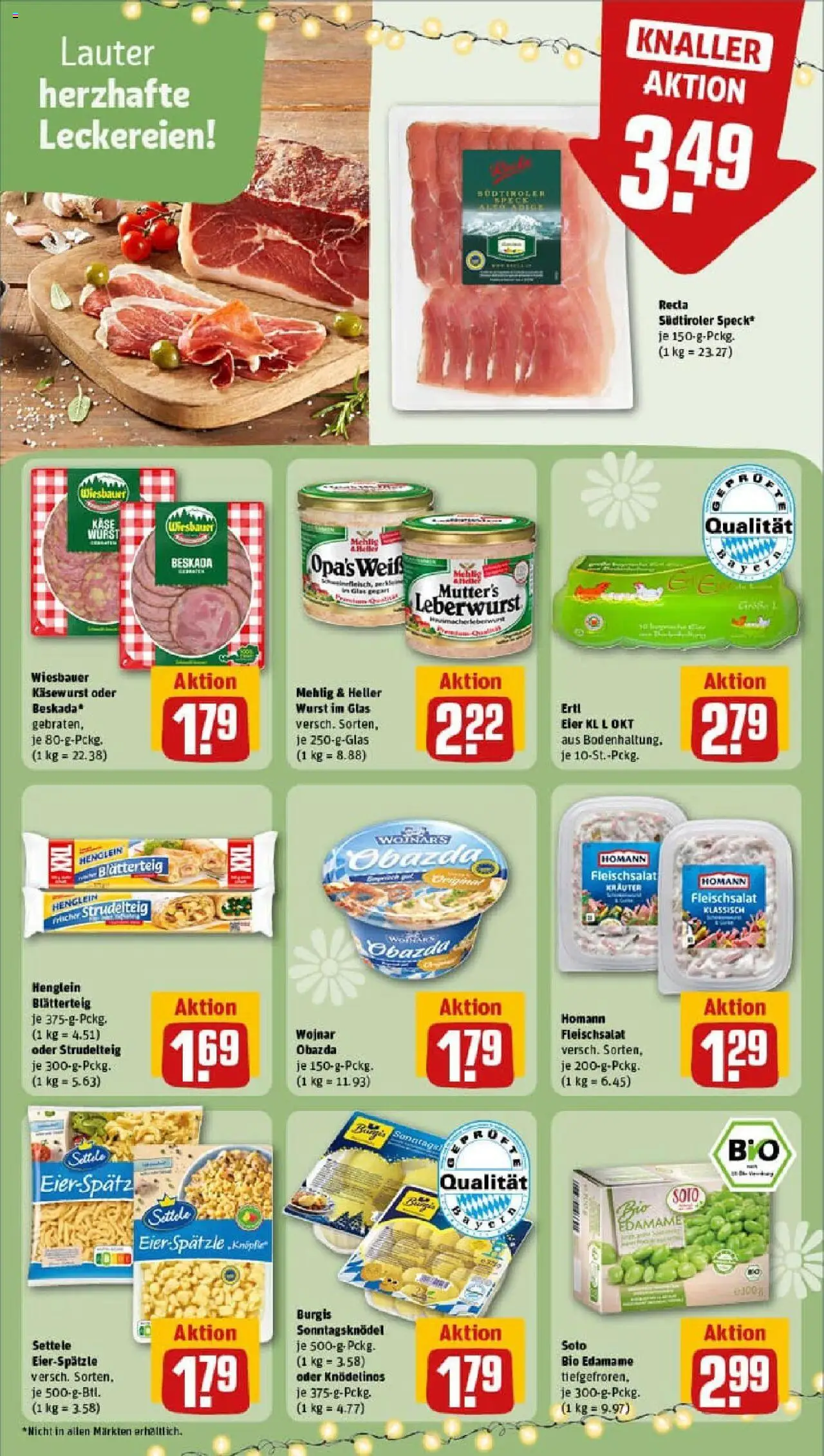 Rewe prospekt Markt Indersdorf	 - gültig ab dem 13.07.2025 | Seite: 19 | Produkte: Eier, Wurst