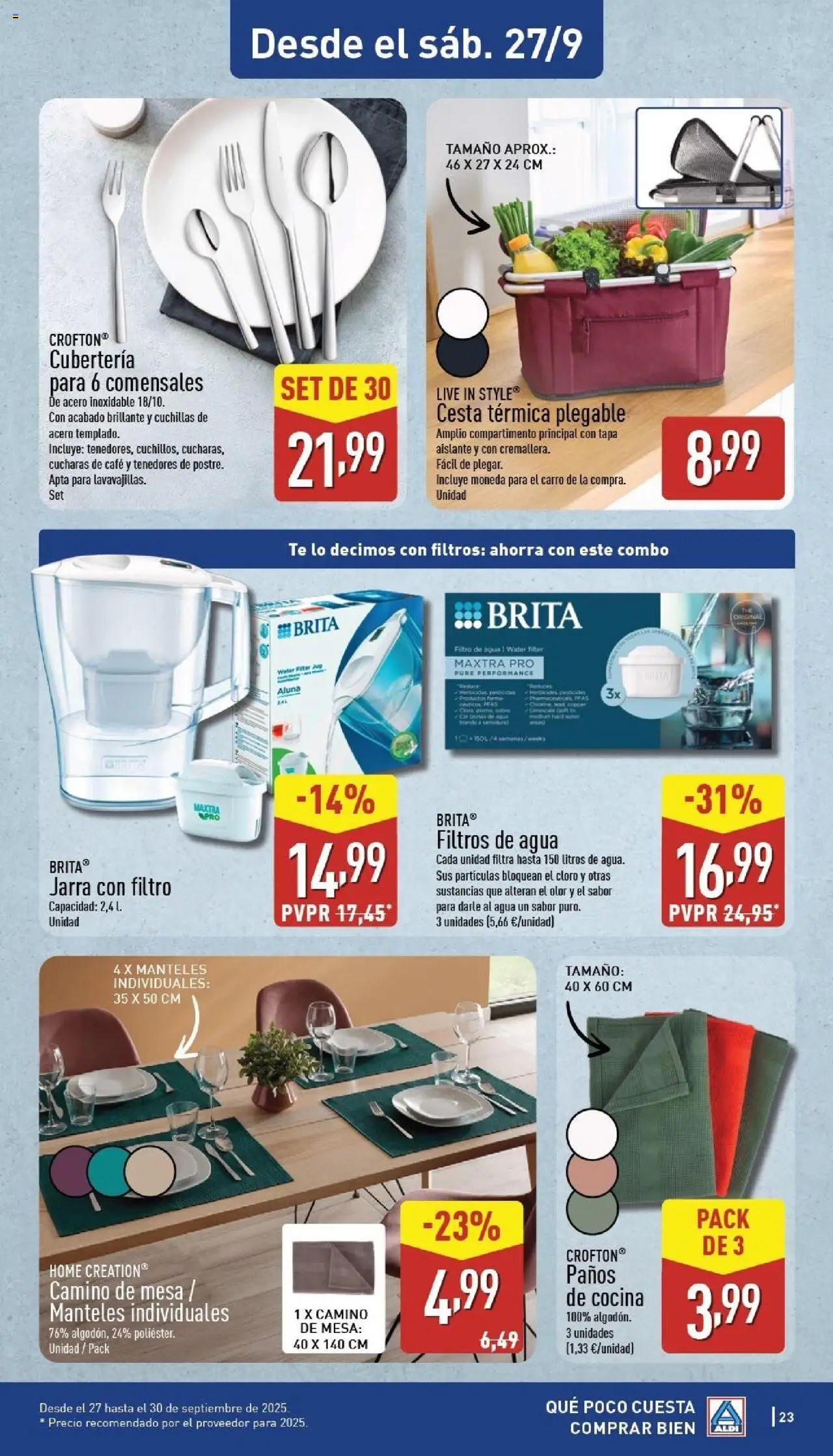 Aldi folleto Baleares │ válido desde el 22.09.2025 | Página: 23