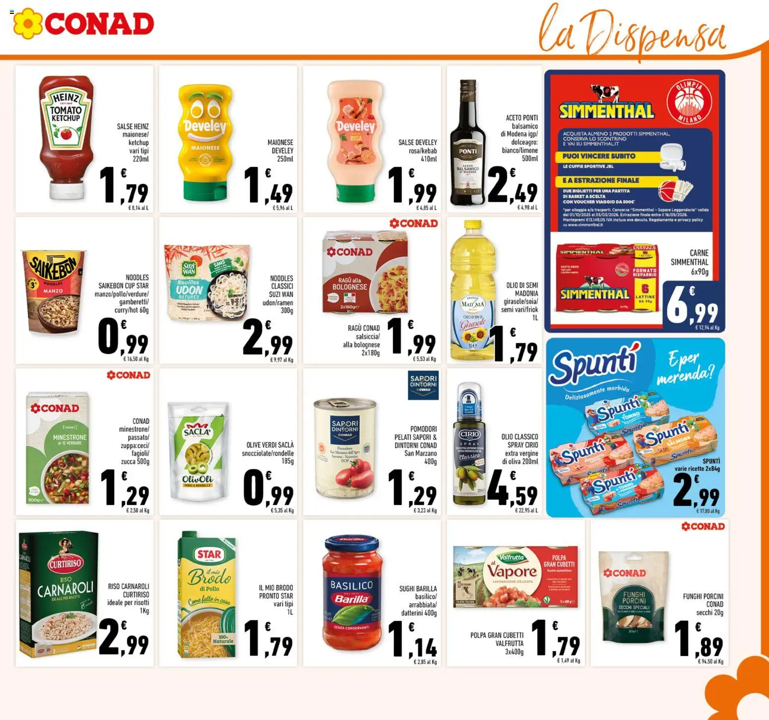 Volantino Conad del 02.01.2026 | Pagina: 15 | Prodotti: Salmone, Ragú, Tonno, Aceto