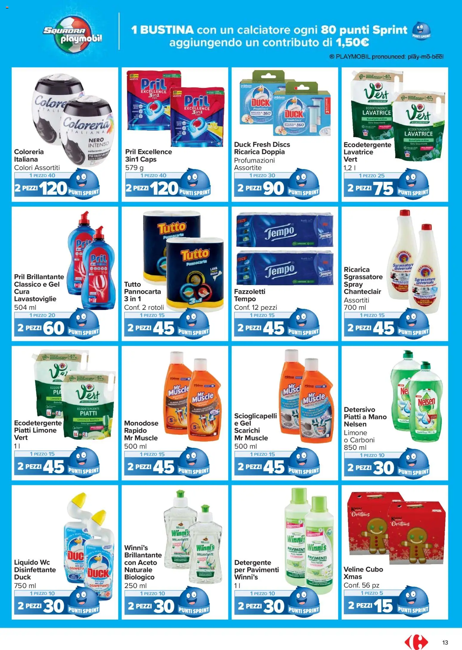 Volantino Carrefour del 02.12.2025 | Pagina: 13 | Prodotti: Sgrassatore, Limone, Lavatrice, Lavastoviglie