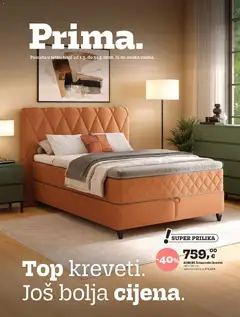 Prima - Katalog - Pregled kataloga iz trgovine Prima, vrijedi od 01.03.2026 | Stranica: 24 | Proizvodi: Krevet, Francuski krevet