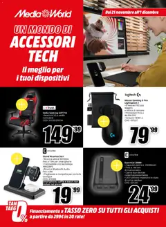 Anteprima del volantino Media World Un Mondo di Accessori Tech catalogo valido a partire dal 21.11.2025