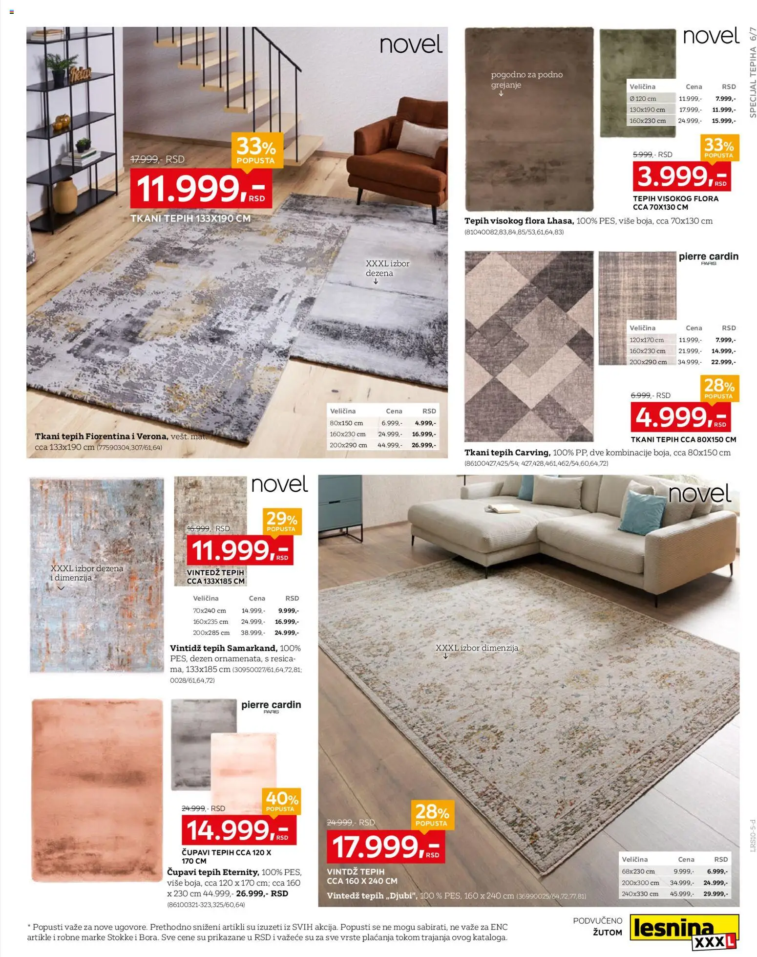 Lesnina XXXL katalog - važi od 27.10.2025 | Strana: 7 | Proizvode: Tepih