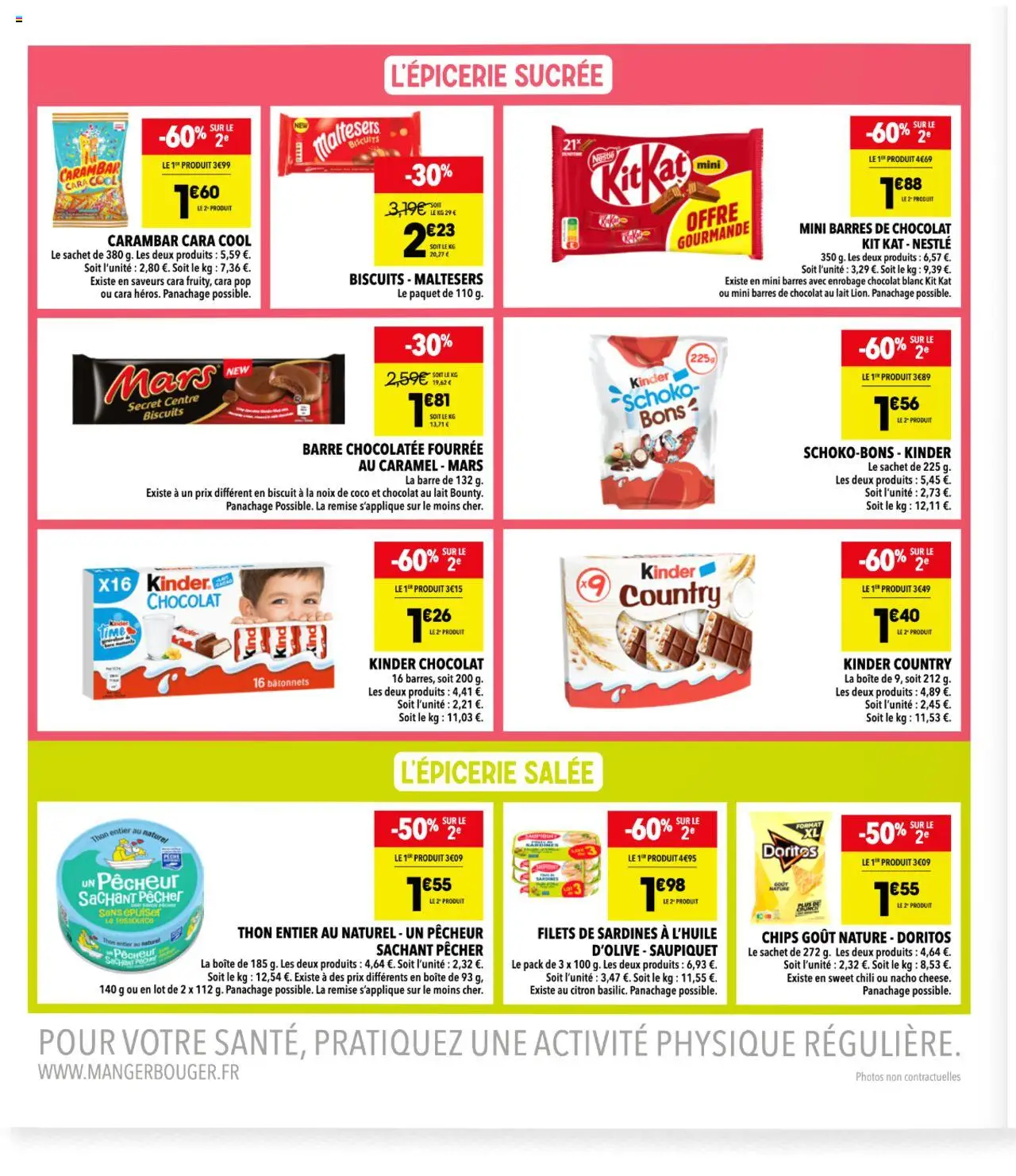  | Page: 6 | Produits: Thon, Chocolat, Kinder country, Chips