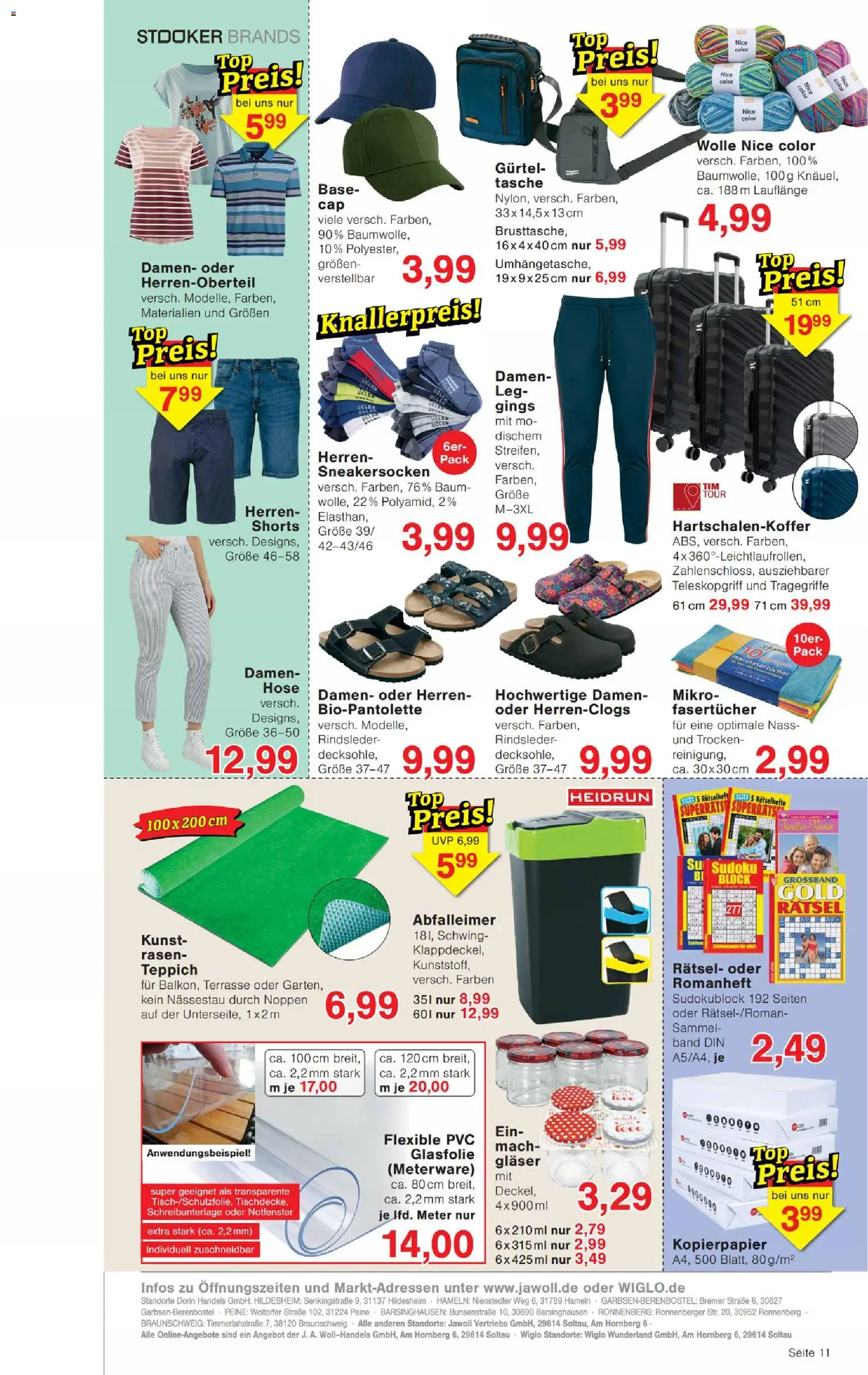 Wiglo Wunderland Prospekt 	 – gültig ab 20.04.2026 | Seite: 15 | Produkte: Top, Tasche, Abfalleimer, Hose