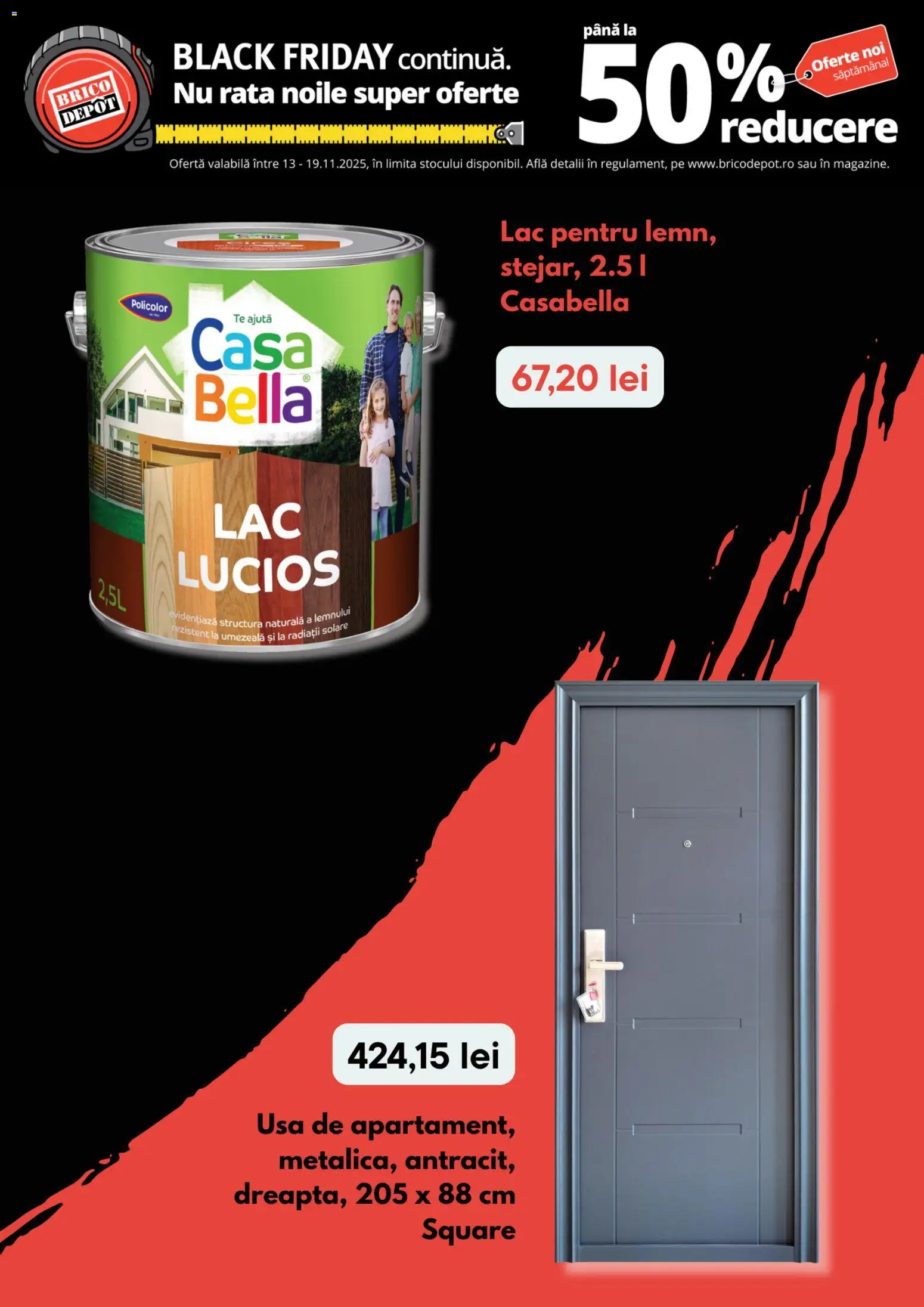 Noul catalog Brico Depot – valabil de la 13.11.2025 | Pagină: 5 | Produse: Rață, Ușă