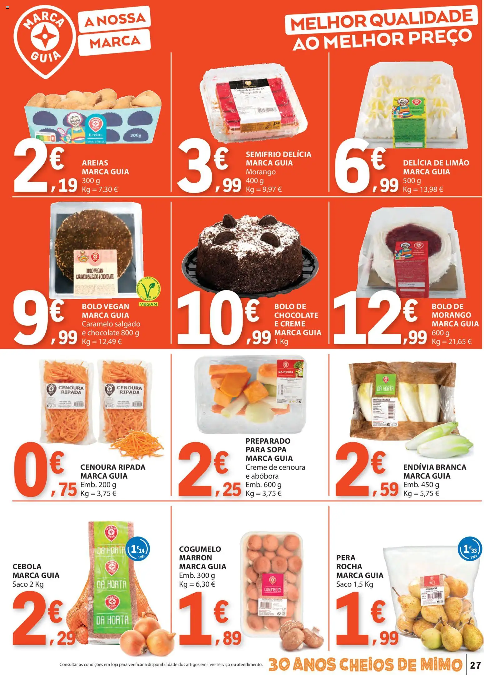 E.Leclerc folheto │ válido de 02.01.2026 | Página: 27 | Produtos: Bolo, Sopa, Cogumelos, Creme