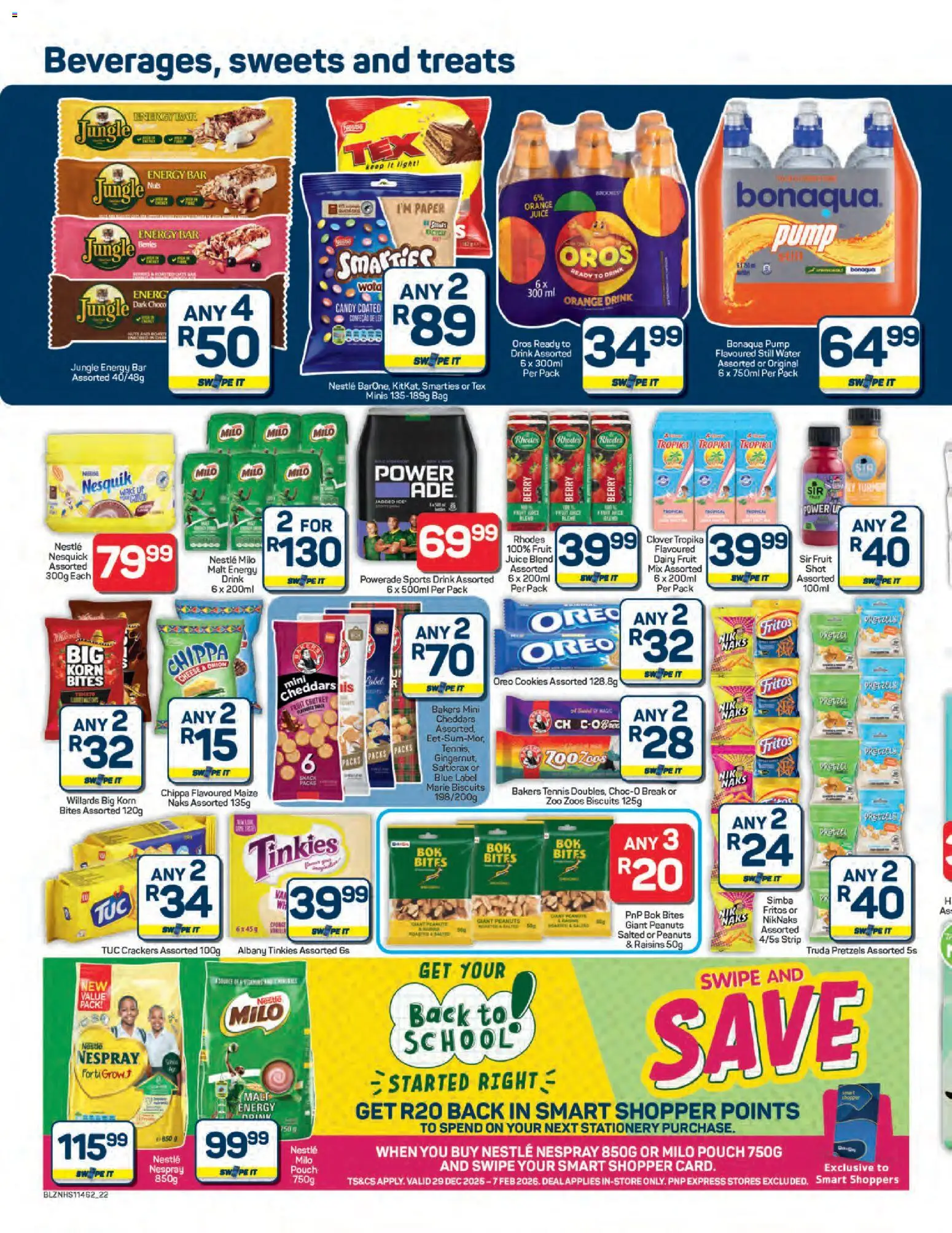 New Pick n Pay catalogue – valid from 29.12.2025 | Page: 22 | Products: Sweets, Chutney, Raisins, Water