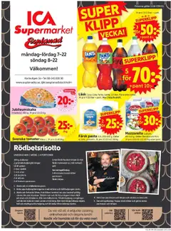 ICA Supermarket reklamblad aktuell från 11.08.2025 | Sida: 1
