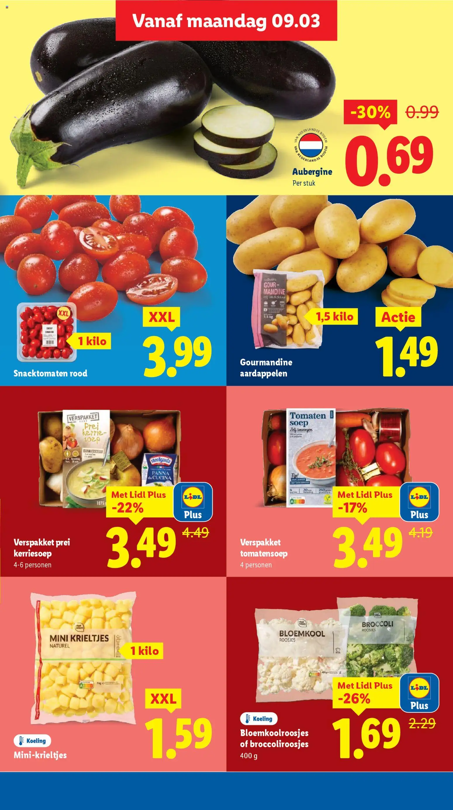 {H1} | Pagina: 7 | Producten: Bloemkool, Broccoli, Tomaten, Antipasti