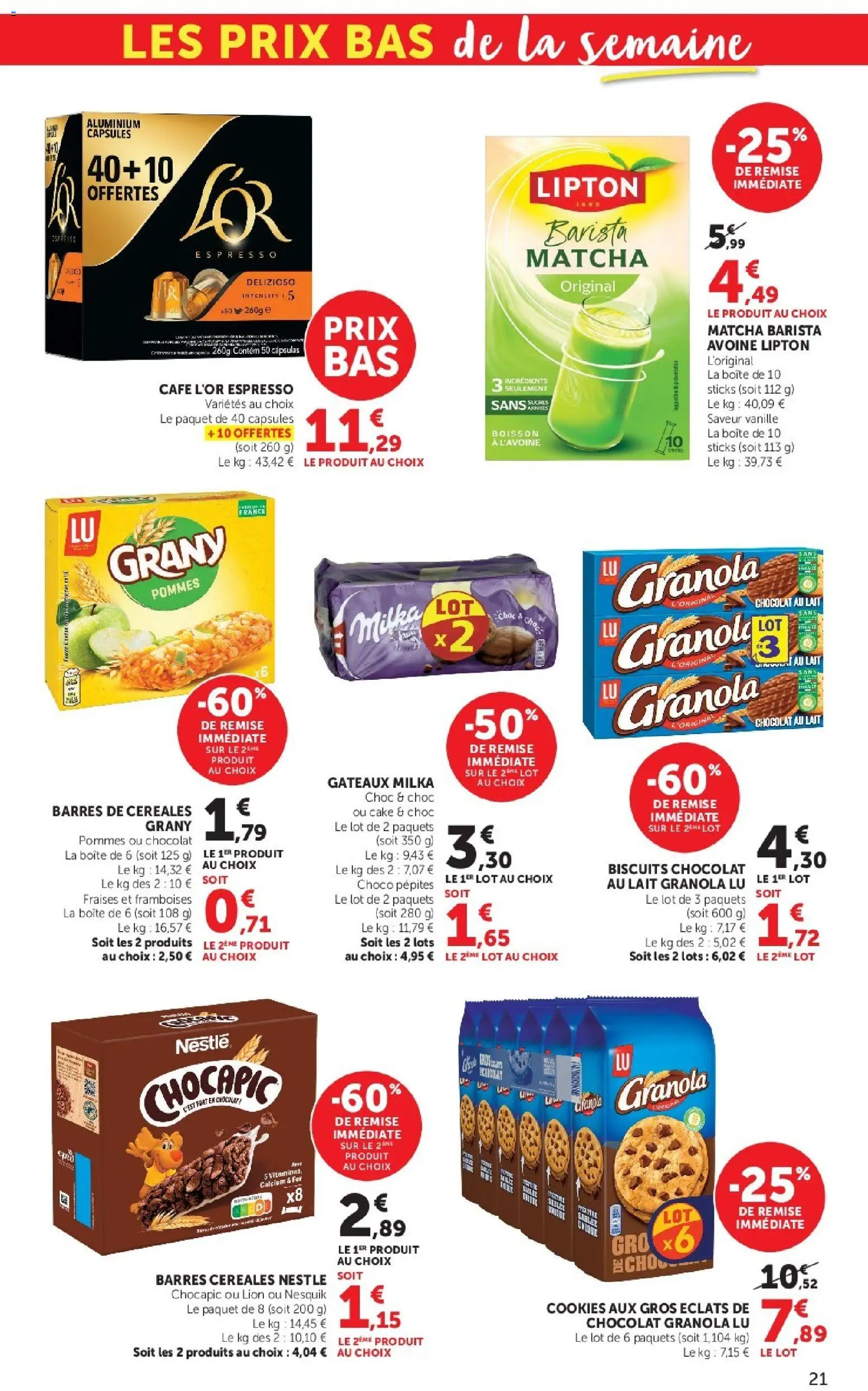 {H1} | Page: 21 | Produits: Cookies, Café, Fraises, Biscuits