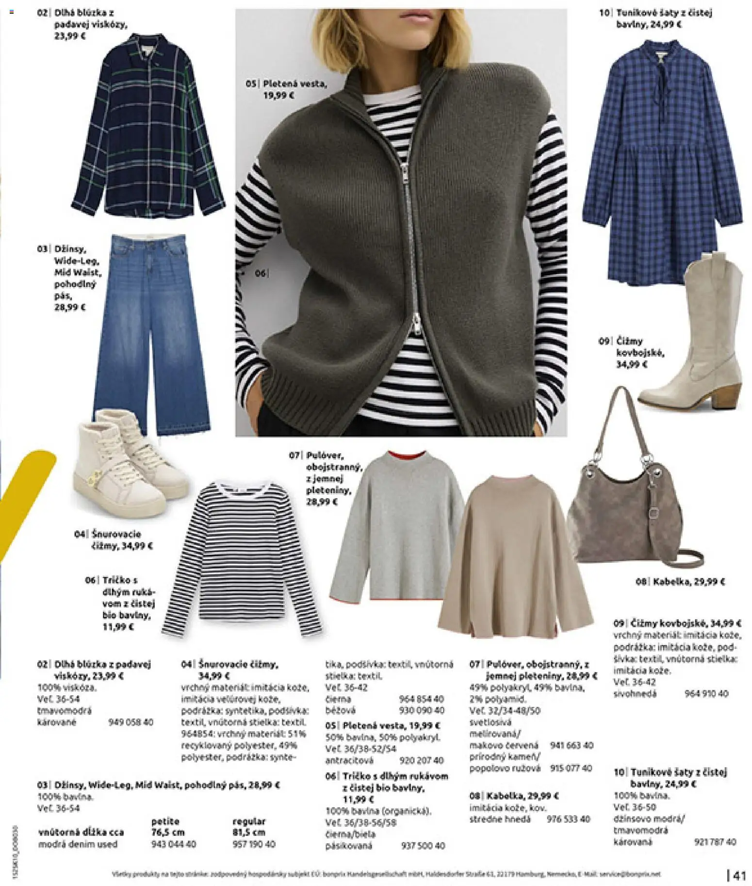 Nové Bonprix akcie – leták je platný od 01.11.2025 | Strana: 43 | Produkty: Šaty, Tričko, Blúzka