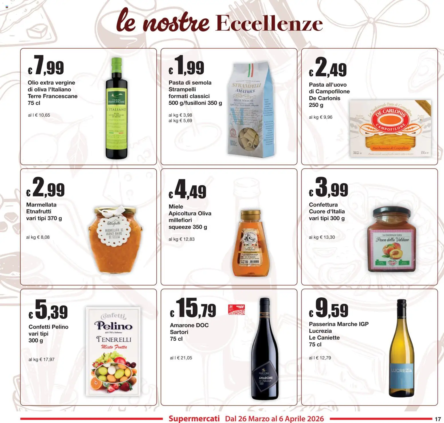 Volantino Sì con Te del 26.03.2026 | Pagina: 17 | Prodotti: Arance, Frutta, Olio, Olio extra vergine