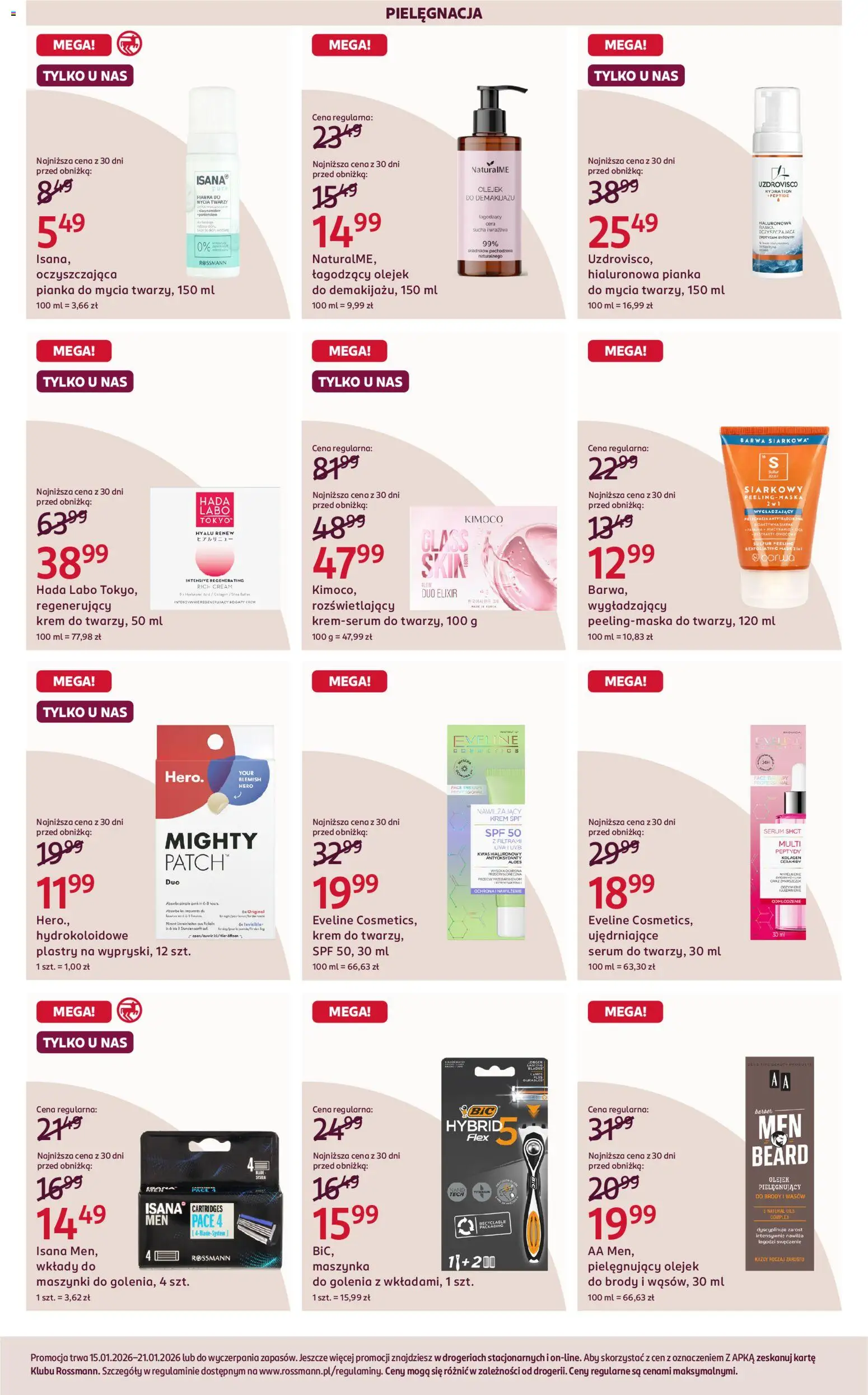 Rossmann Gazetka od 15.01.2026 | Strona: 10 | Produkty: Aloes, Peeling, Krem