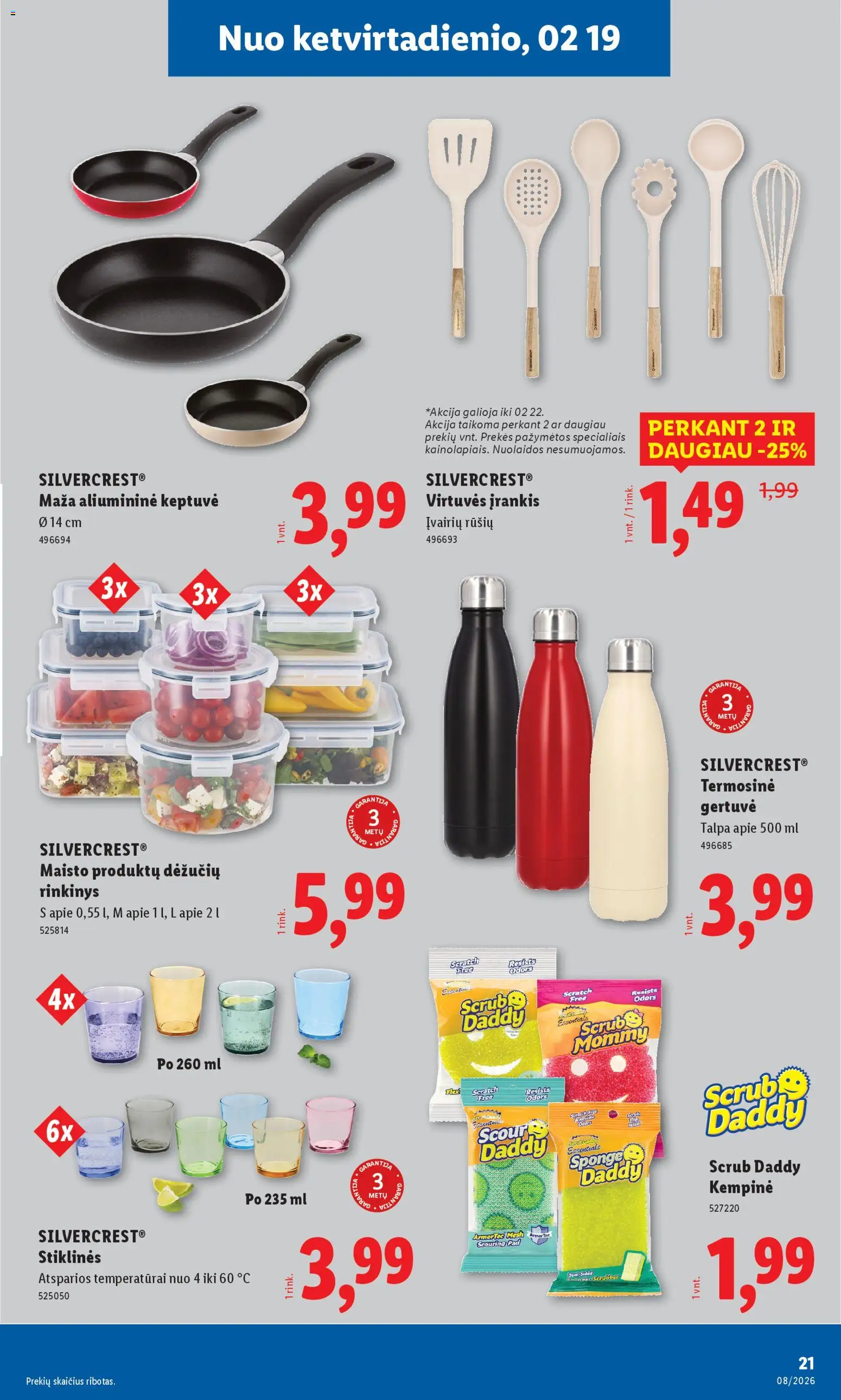 LIDL akcijos nuo 16.02.2026 | Puslapis: 21 | Prekių: Keptuvė