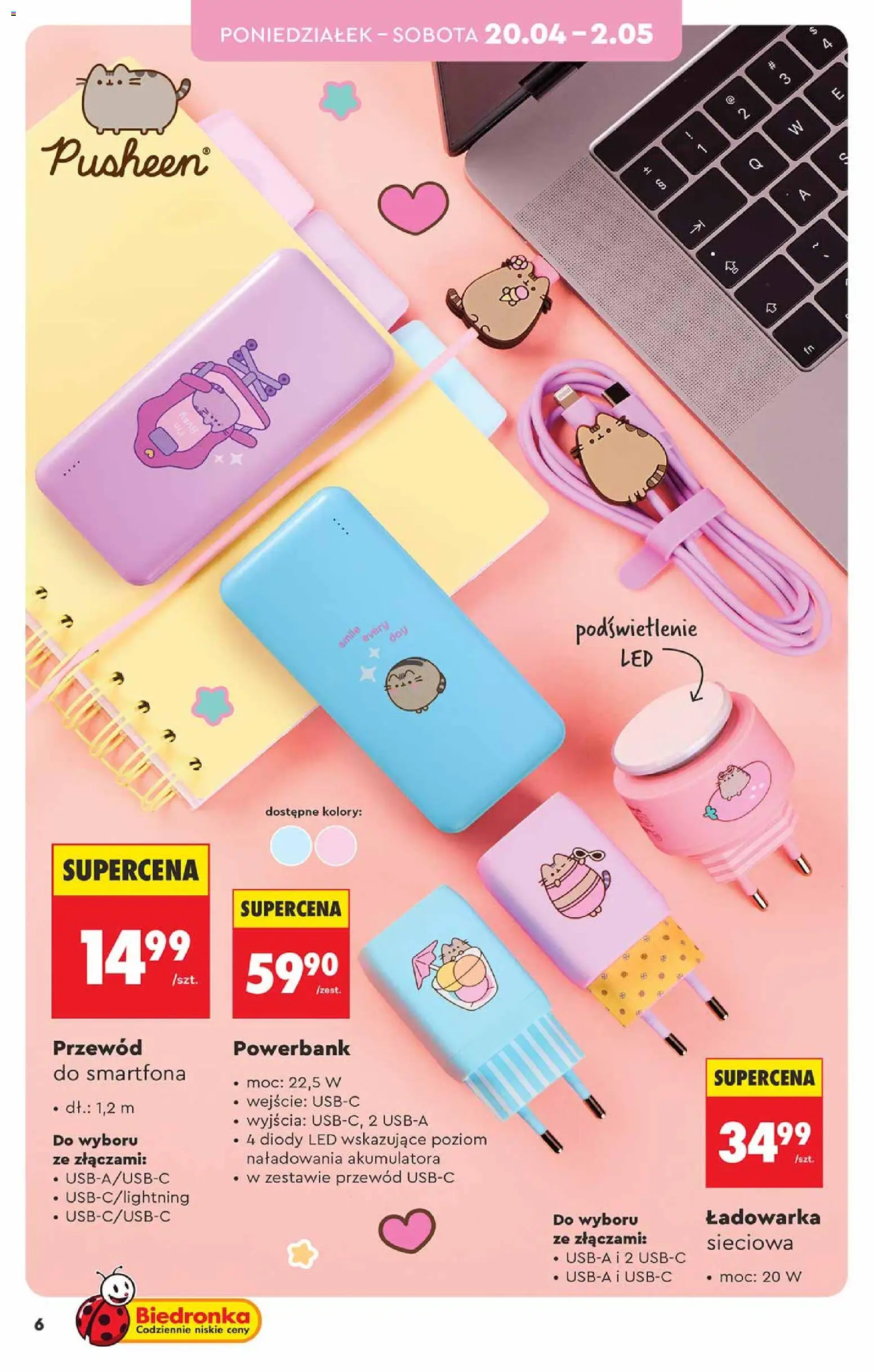 Biedronka Polsko leták - Hity i inspiracje od 20.04.2026 | Strana: 6 | Produkty: LED