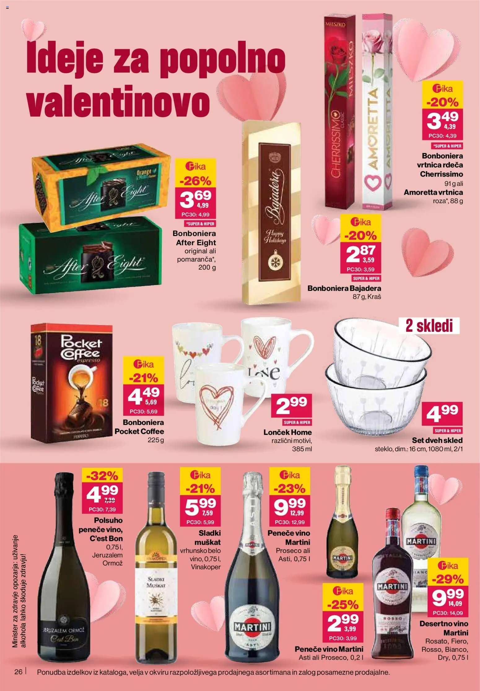 Novi Mercator katalog ponudbe – veljaven od 05.02.2026 | Stran: 26 | Izdelki: Bonboniera, Vino