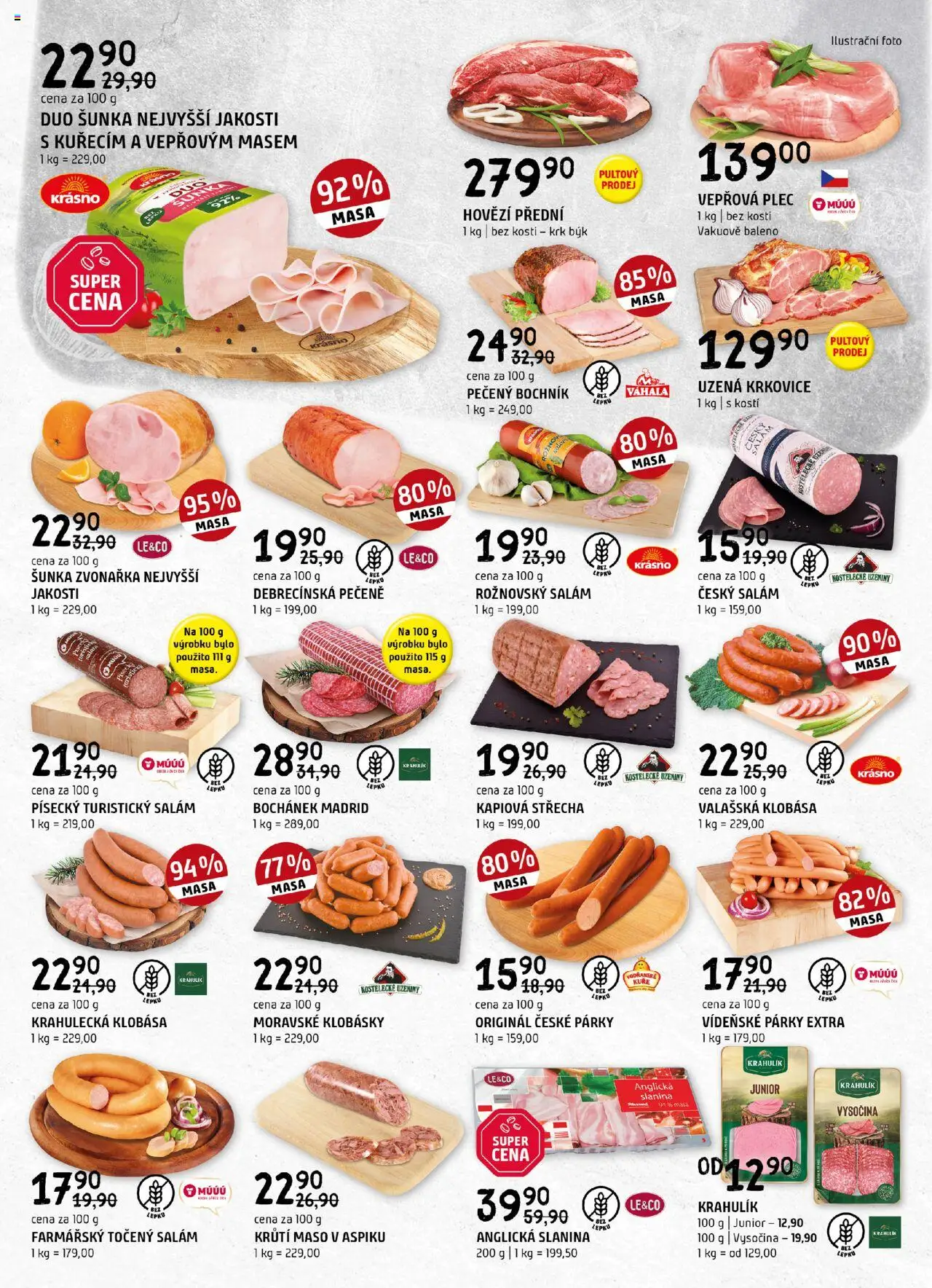 Terno leták od 13.08.2025 | Strana: 2 | Produkty: Vídeňské párky, Uzeniny, Točený salám, Klobásky