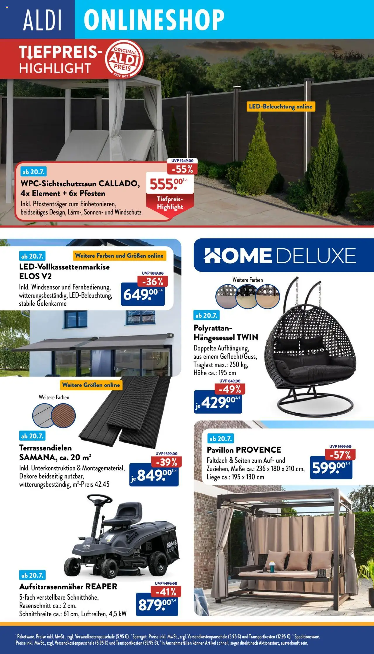 Aldi Onlineshop - gültig ab dem 21.07.2025 | Seite: 2 | Produkte: Liege