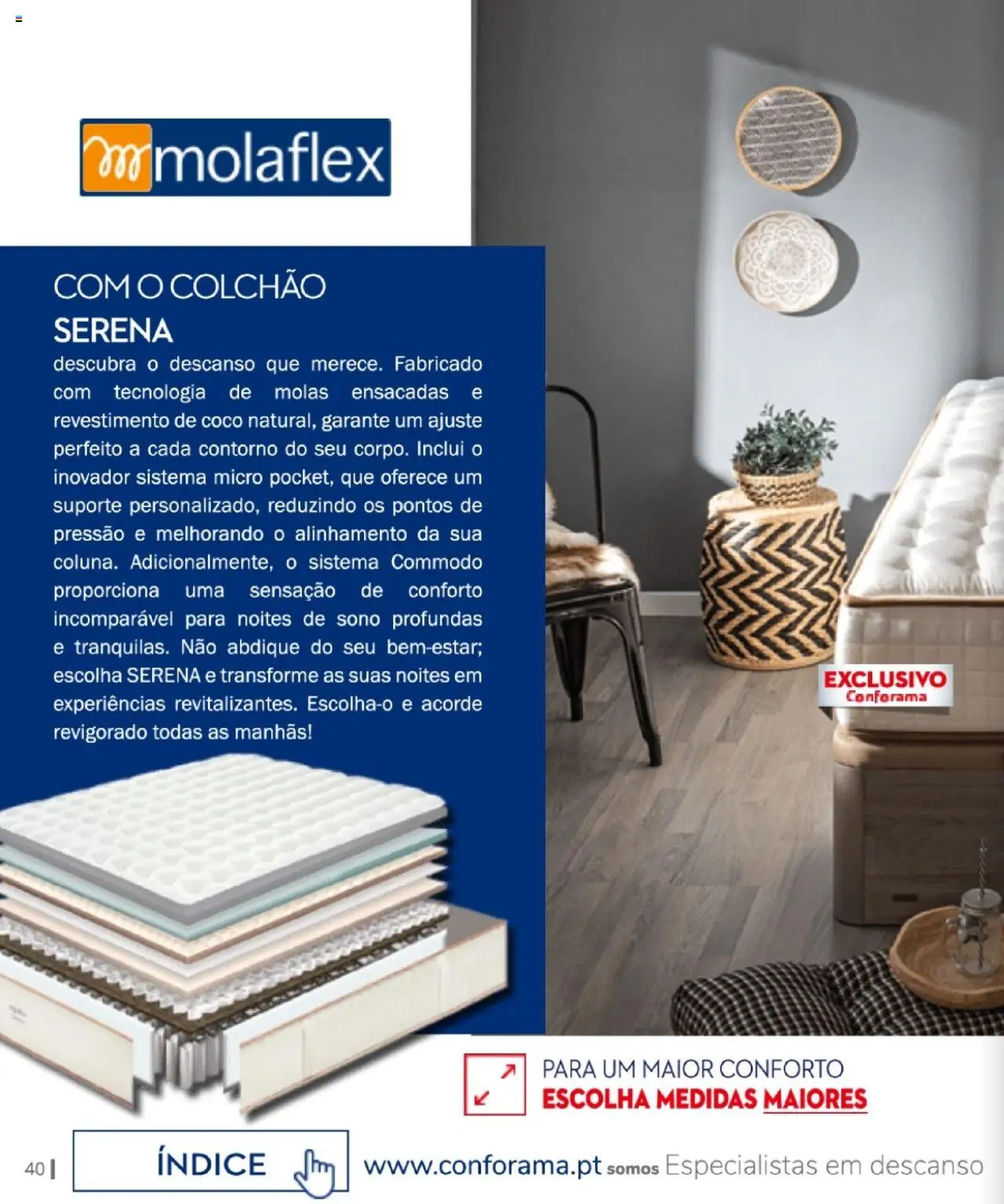 Conforama - Descanso  │ válido de 07.08.2025 | Página: 40 | Produtos: Colchão
