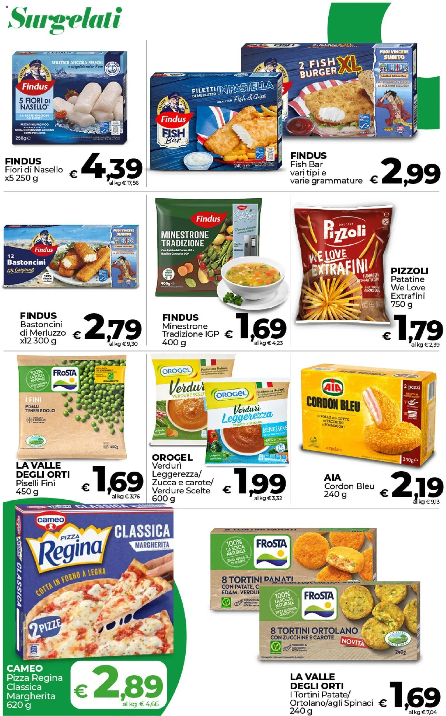 Volantino COOP del 17.01.2026 | Pagina: 13 | Prodotti: Minestrone, Pizza, Zucca, Piselli